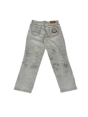 OPT denim jeans with gold embroidery